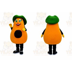 Avocado Cartoon Mascot Costume Fruit Avocado Mascot Outfit