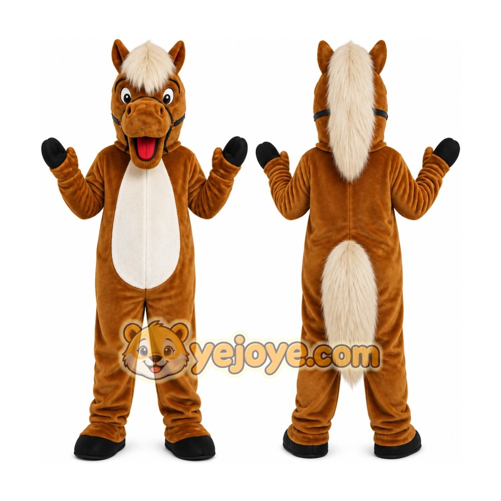Helmet Brown Horse Mascot Costumes Helmet Brown Horse Mascot Costumes