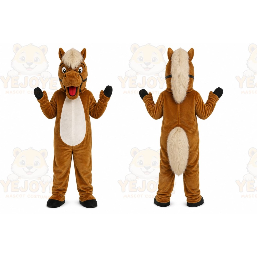 Helmet Brown Horse Mascot Costumes