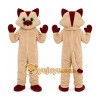 Helmet Brown White Cat Mascot Costume Helmet Brown White Cat Mascot Costume