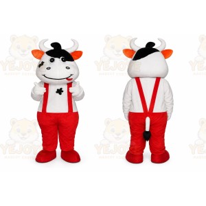 Helmet Cow Mascot Costume
