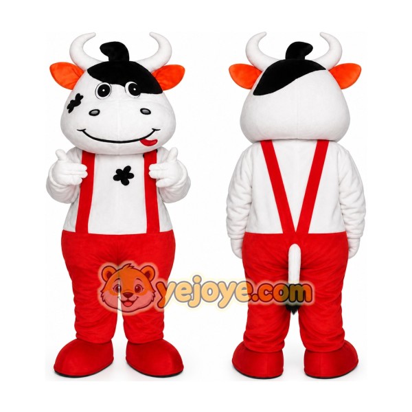 Helmet Cow Mascot Costume
