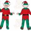Helmet Elf Full Body Mascot Costume Cartoon