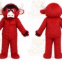 Helmet Luxury Plush Red Bull Mascot Costume