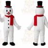 Helmet Snowman Mascot Costumes Walking Cartoon Costumes