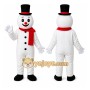 Helmet Snowman Mascot Costumes Walking Cartoon Costumes