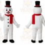 Helmet Snowman Mascot Costumes Walking Cartoon Costumes
