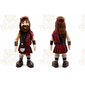 Highlander Warrior Mascot Costume