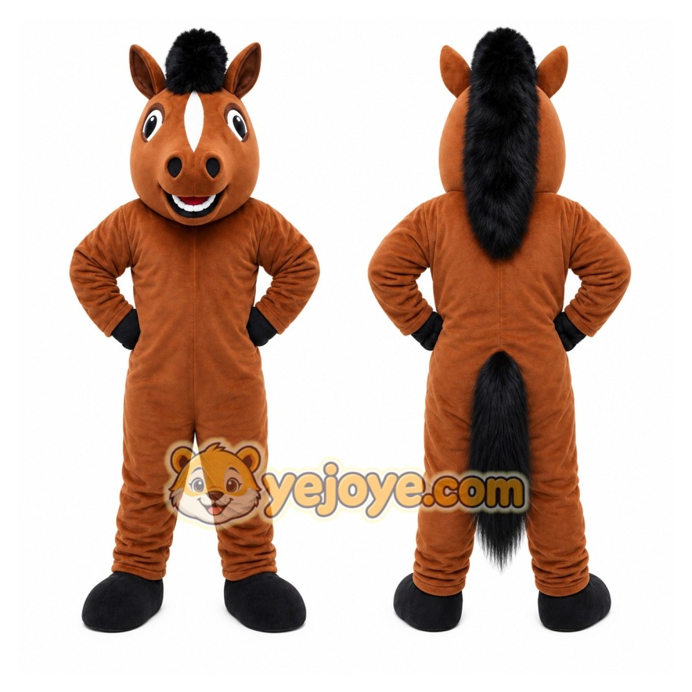 Horse Mustang Mascot Costume Stallion Horse Mustang Mascot Costume Stallion