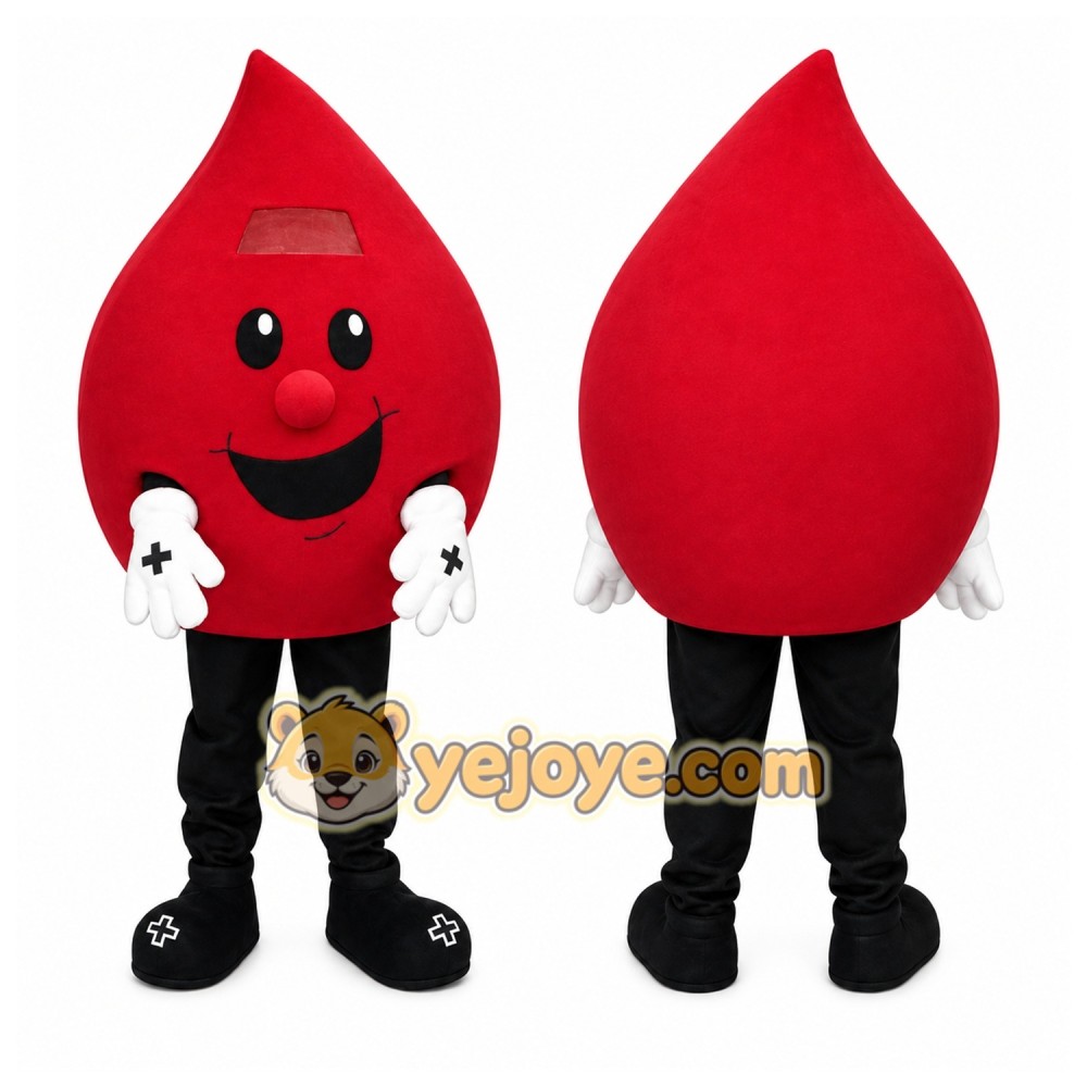 Hospital Blood Drop Mascot Costume