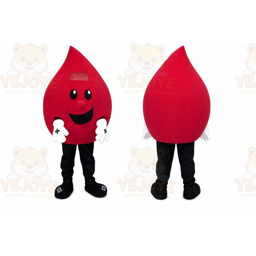 Hospital Blood Drop Mascot Costume