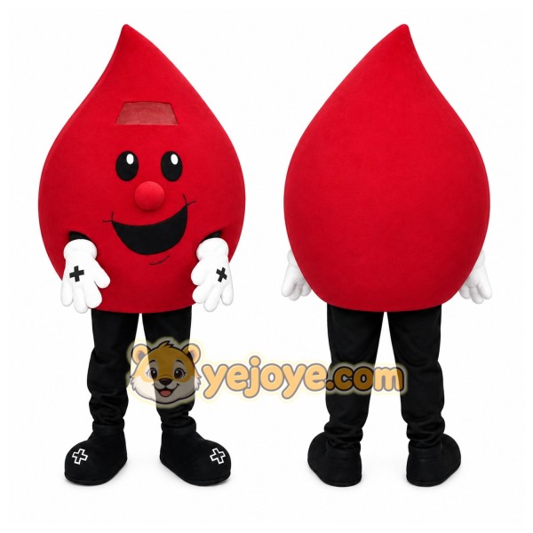 Hospital Blood Drop Mascot Costume