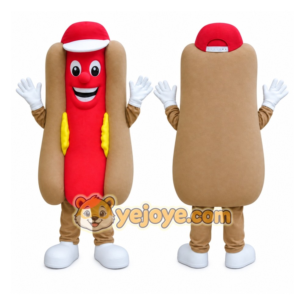 Hot Dog Fast Food Advertising Restaurant Mascot Costume Hot Dog Fast Food Advertising Restaurant Mascot Costume