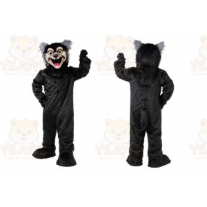 Huge Black Wolf Mascot Costume