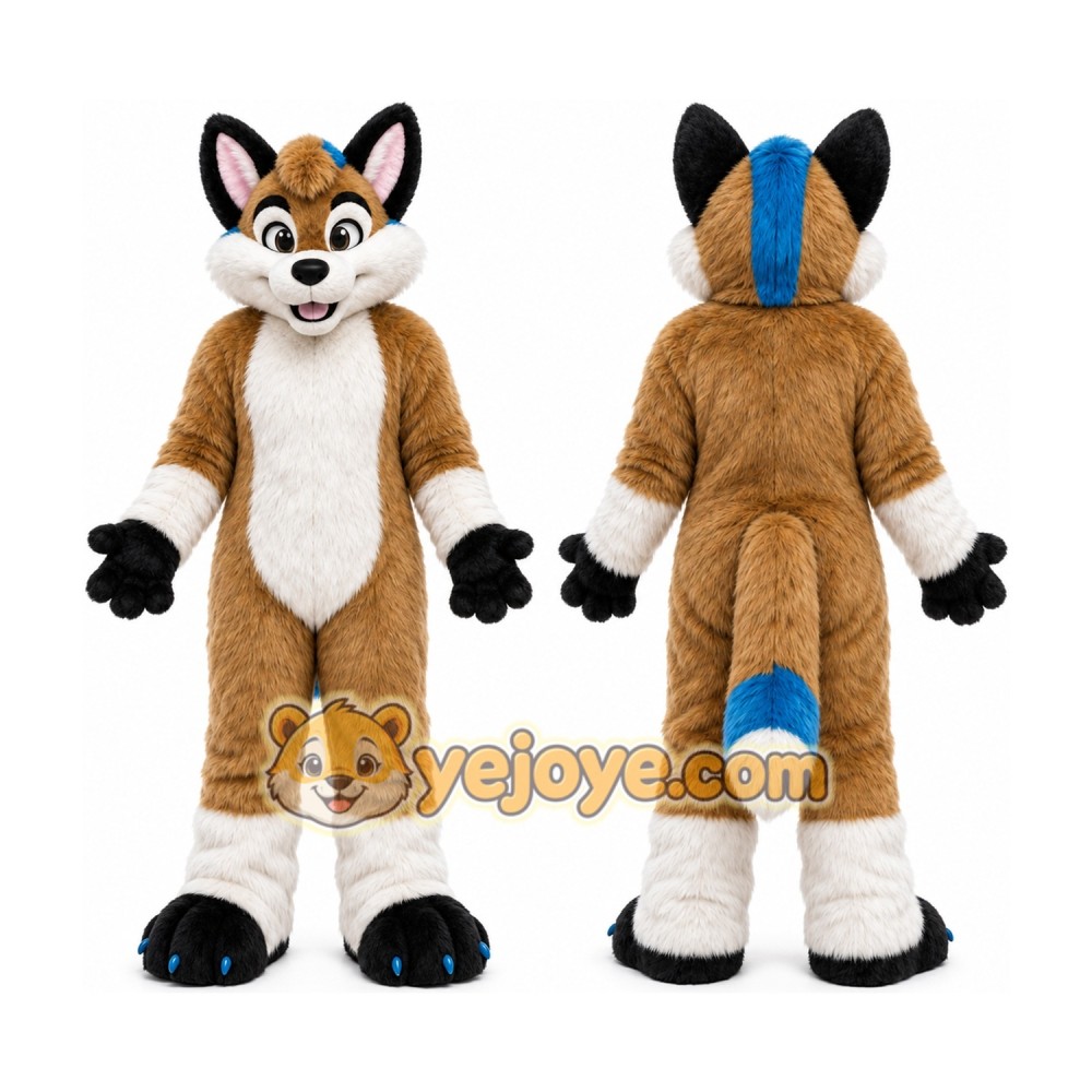 Husky Dog Fox Fursuit Furry Mascot Costume