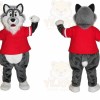 Bad Grey Wolf Mascot Costume Cartoon