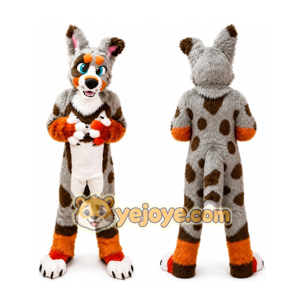 Husky Dog Wolf Fursuit Costumes Animal Mascot for Adults