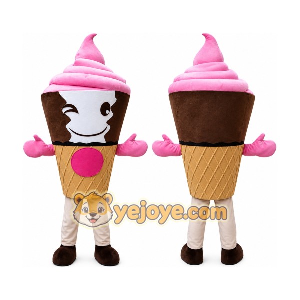 Ice Cream Cartoon Mascot Costume