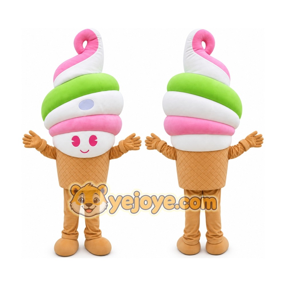 Ice Cream Mascot Costume Delicious Ice Cream Mascot Costume Delicious