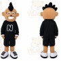 Bad Guy Boy Mascot Costume