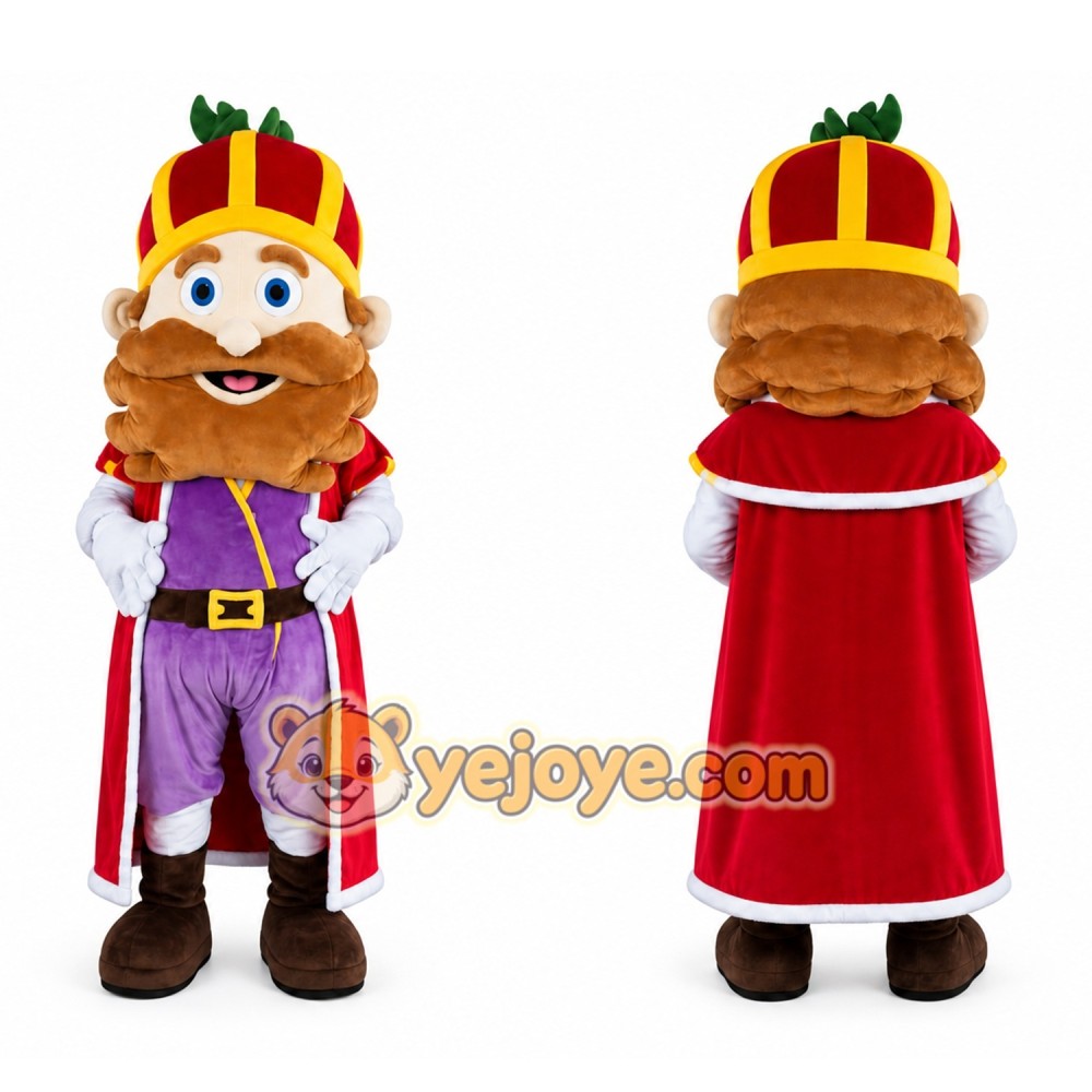 King Mascot Costume for Party King Mascot Costume for Party