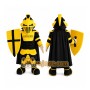 Knight Lancer Mascot Costume Cartoon Character
