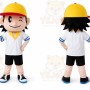 Baseball Boys Plush Cartoon Character Mascot Costume