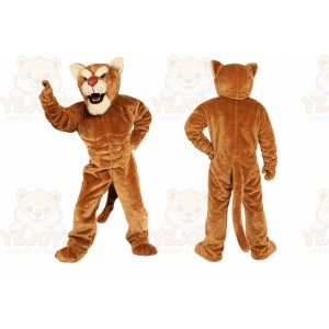 Leopard Panther Corby Cougar Mascot Costume