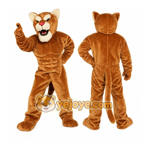 Leopard Panther Corby Cougar Mascot Costume