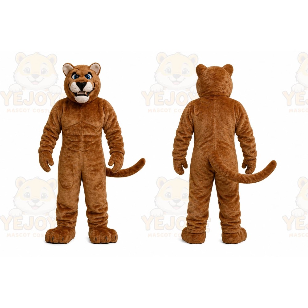 Leopard Power Cat Cougar Mascot Costume