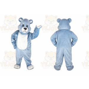 Light Blue Bear Mascot Costume