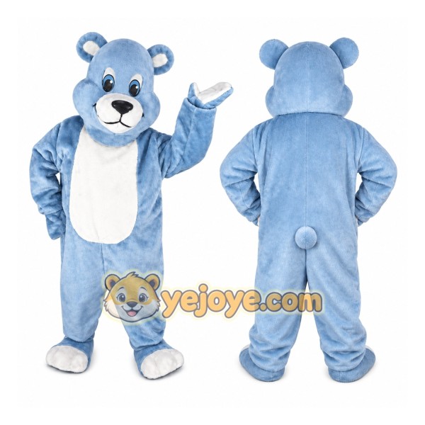 Light Blue Bear Mascot Costume