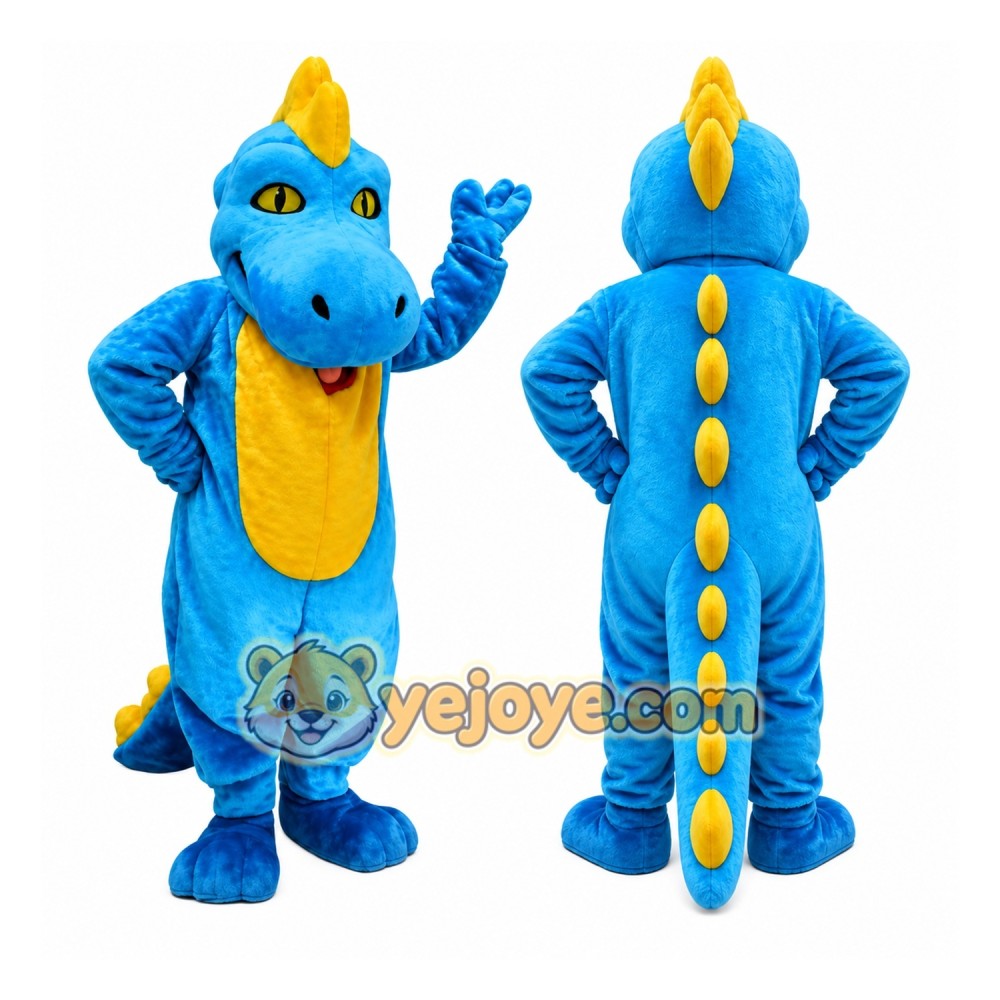 Light Blue Dino Mascot Dinosaur Costume Light Blue Dino Mascot Dinosaur Costume