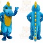 Light Blue Dino Mascot Dinosaur Costume