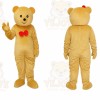 Light Brown Funny Bear Animal Mascot Costume