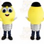 Light Bulb Mascot Costume Cartoon Character