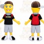 Light Lamp Bulb Boy Mascot Costume