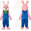 Light Pink Robbie Rabbit Mascot Costume