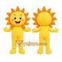 Yellow Sun Mascot Costume