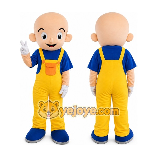 Little Bald Mascot Costume for Adult