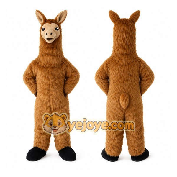 Llama Mascot Costume Cartoon Character Costume