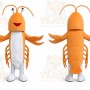 Lobster Langouste Mascot Costume Cartoon Character Costume