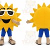 Beach Sunshine Cool Joyful Sunglasses Sun Mascot Costume