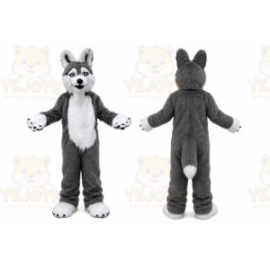 Long Fur Fox Dog Husky Mascot Costume