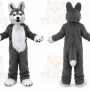 Long Fur Fox Dog Husky Mascot Costume