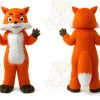 Long Fur Orang Fox Mascot Costume