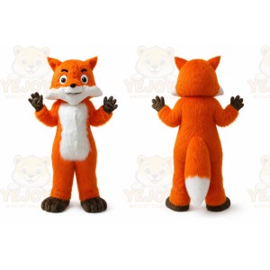Long Fur Orang Fox Mascot Costume
