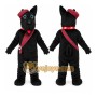 Long Hair Black Scotty Dog Mascot Costume