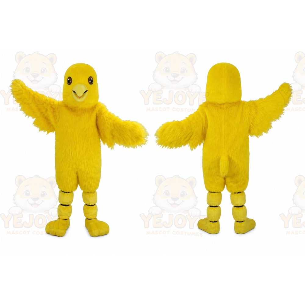 Long Hair Canary Mascot Costume Adult Birds Mascot