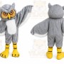 Long Hair Gray Owl Mascot Costume Adult Character
